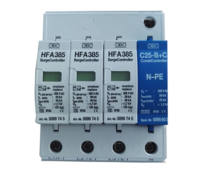 OBO电源防雷器 浪涌保护器 HFA385/3+NPE